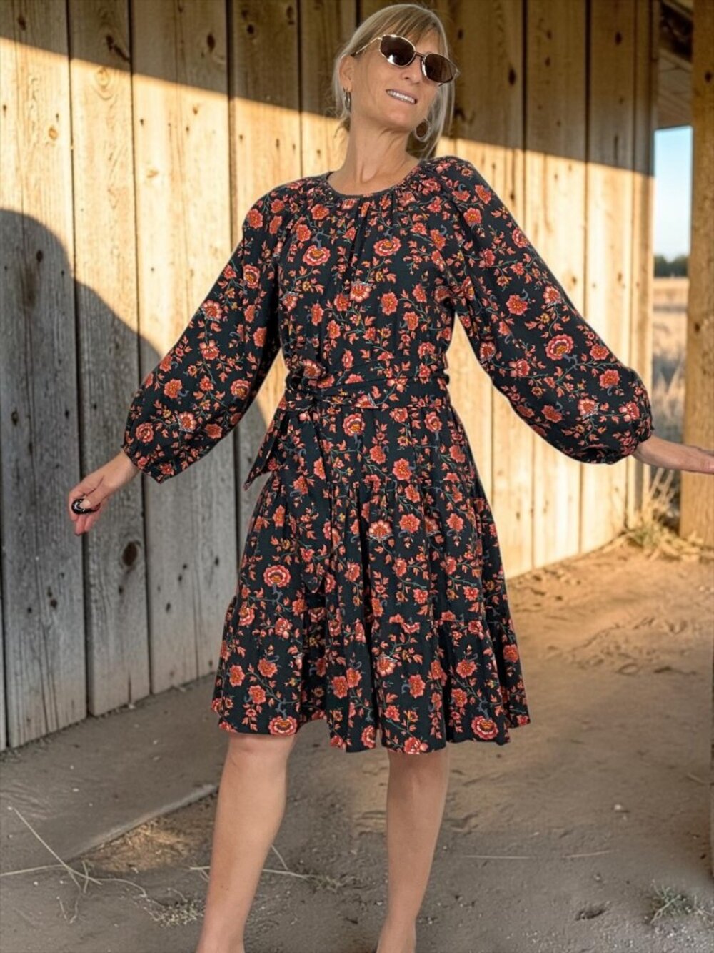 The Great. The Bluff Dress 3 US L Antique Floral Mini
